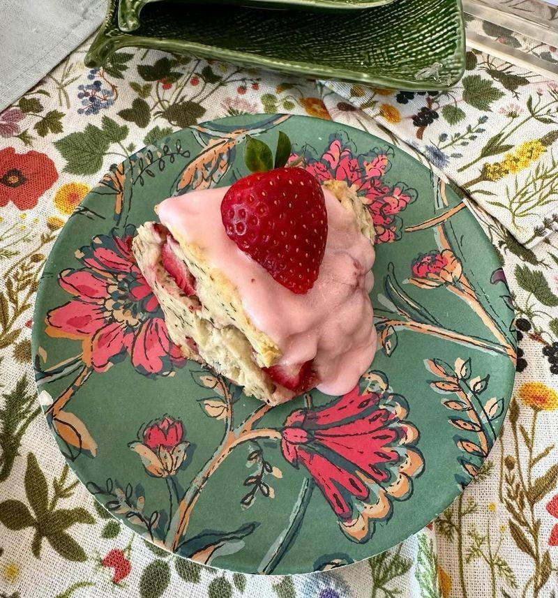 Strawberry Basil Scones