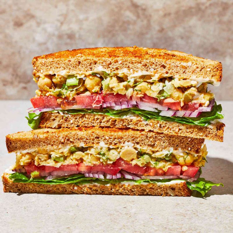 Crunchy Chickpea Salad Sandwich