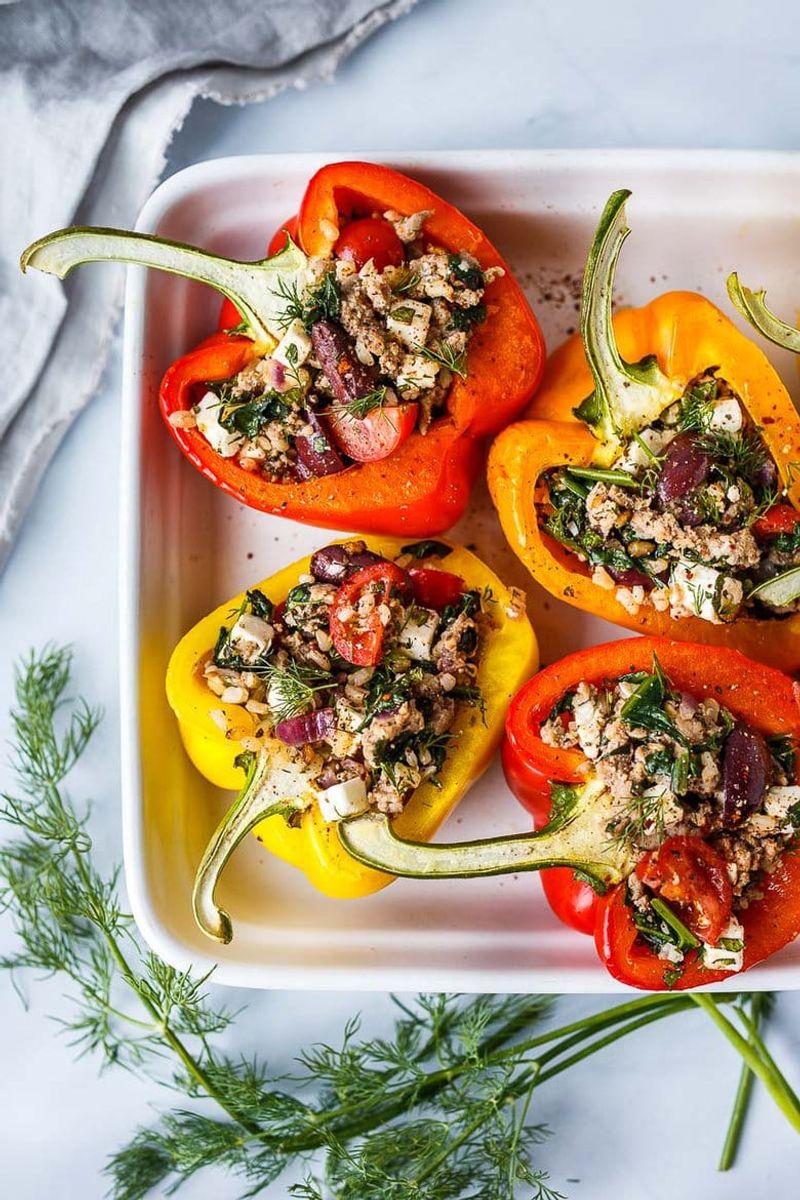 Mediterranean Stuffed Bell Peppers