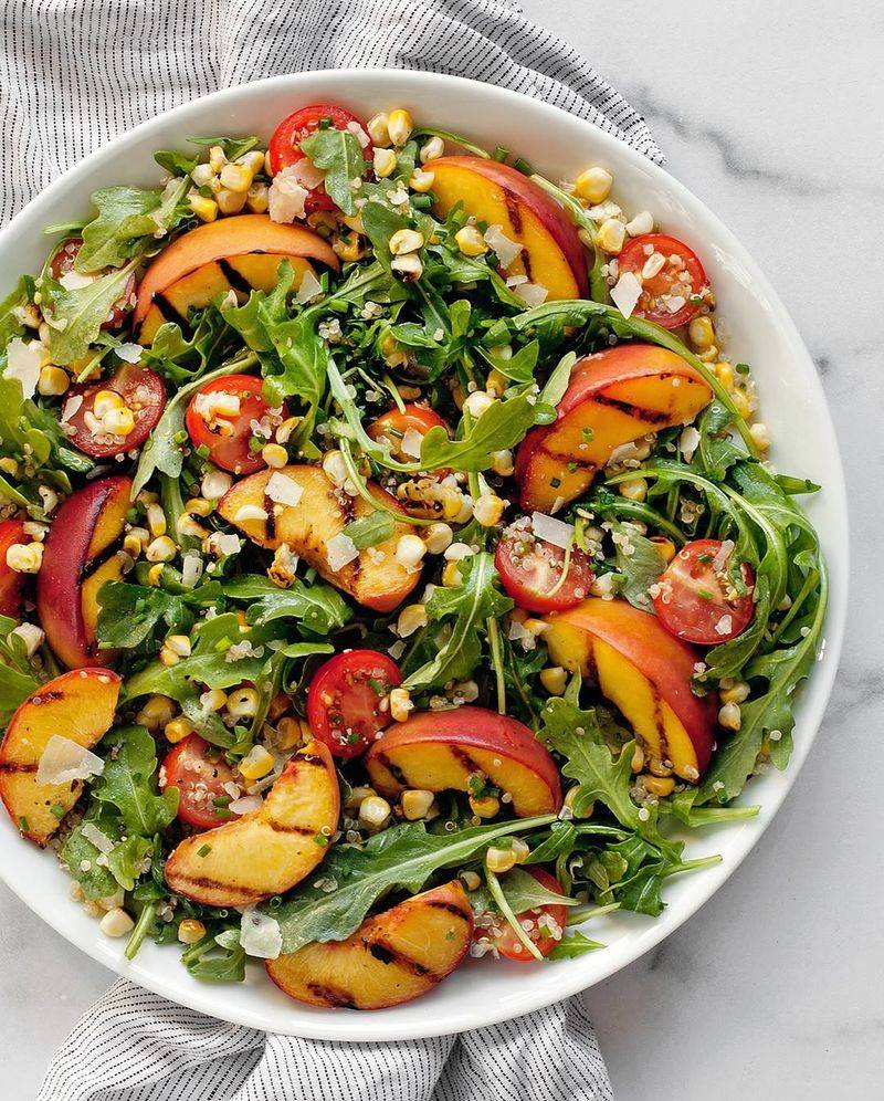 Peach And Arugula Salad