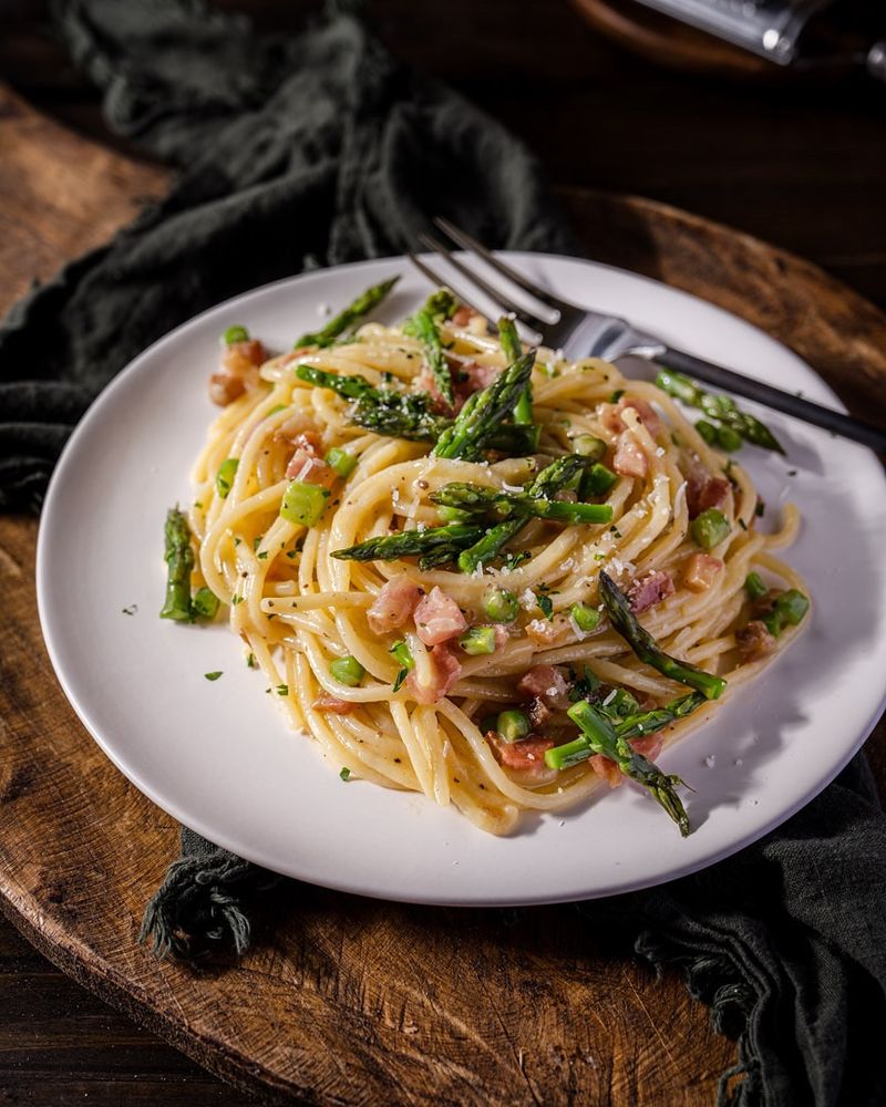 Asparagus Carbonara