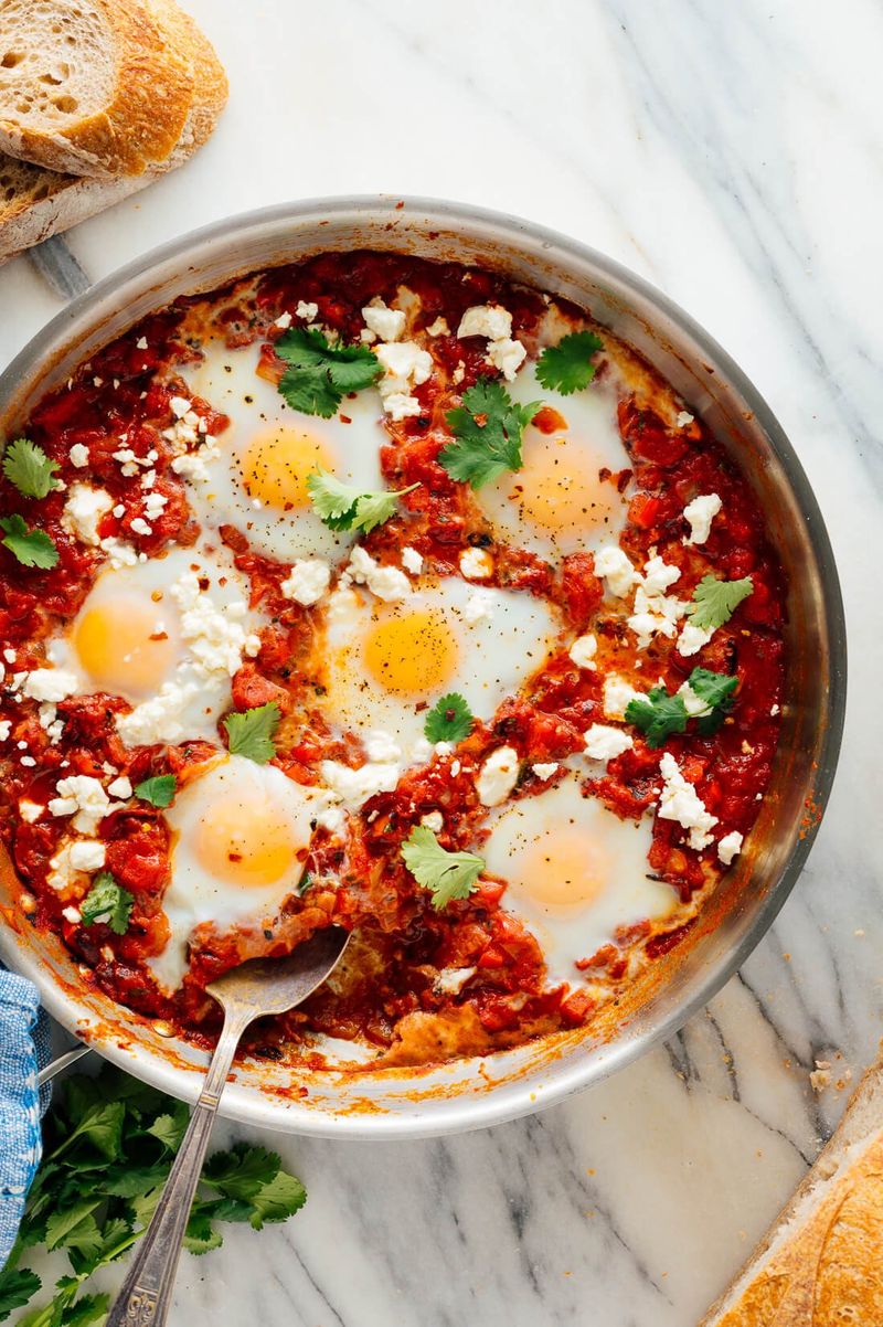 Shakshuka (Eggs In Spiced Tomato Sauce)