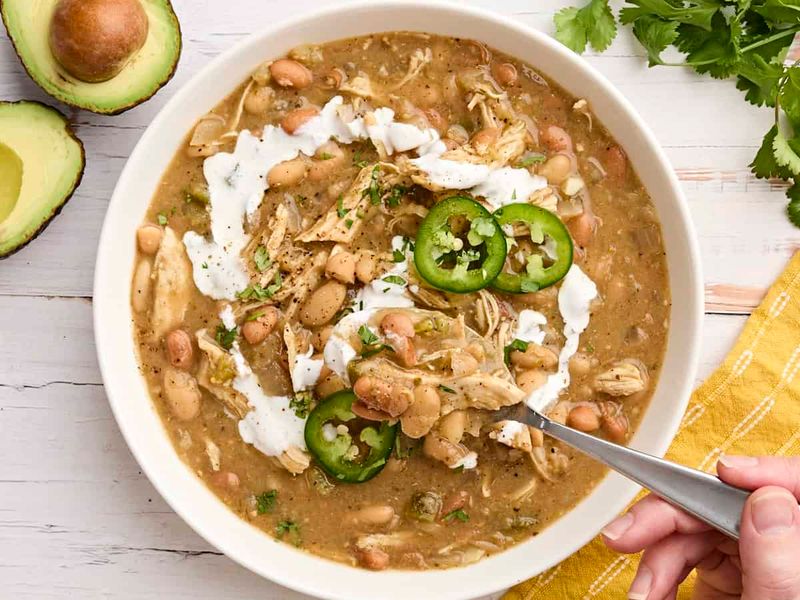 Slow Cooker Chicken & White Bean Chili