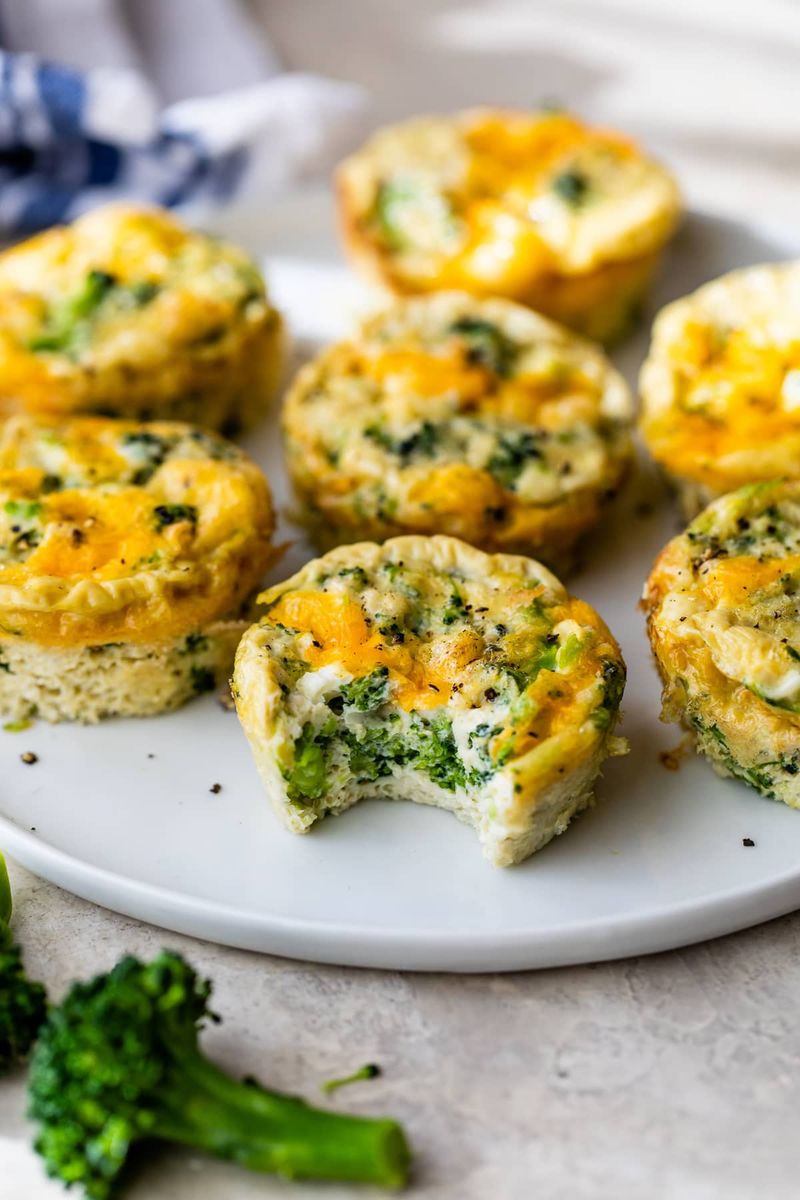 Broccoli And Cheddar Egg Muffins