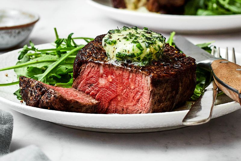 Grilled Filet Mignon With Garlic Butter