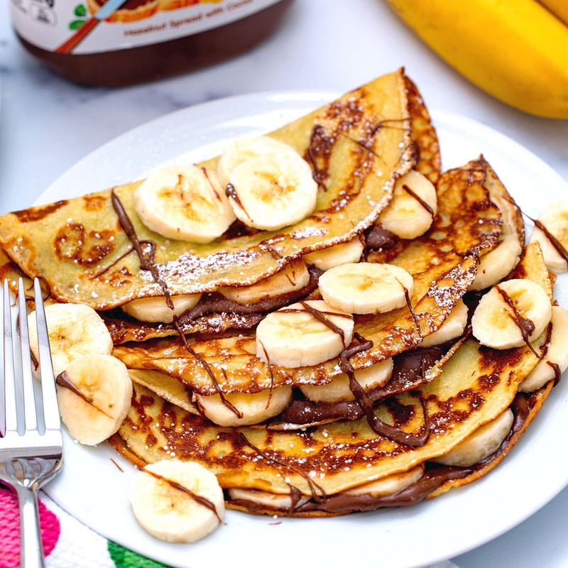Banana Nutella Crepes