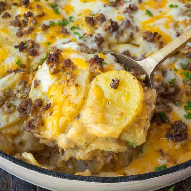 Hamburger Potato Hot Dish