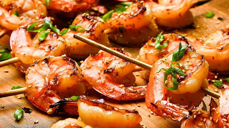 Spicy BBQ Shrimp Skewers