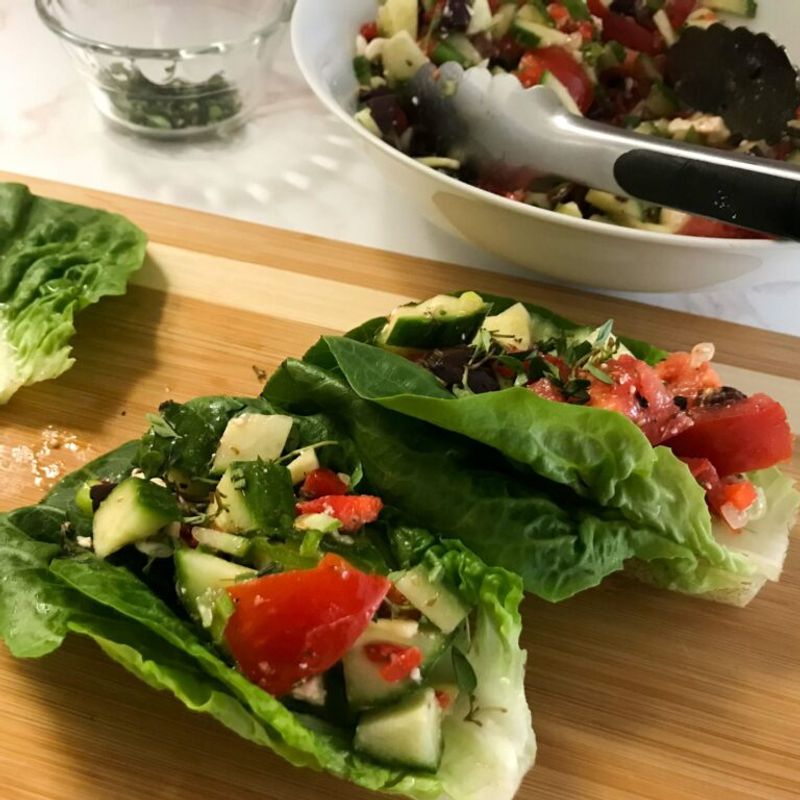 Tomato Cucumber Salad Cups