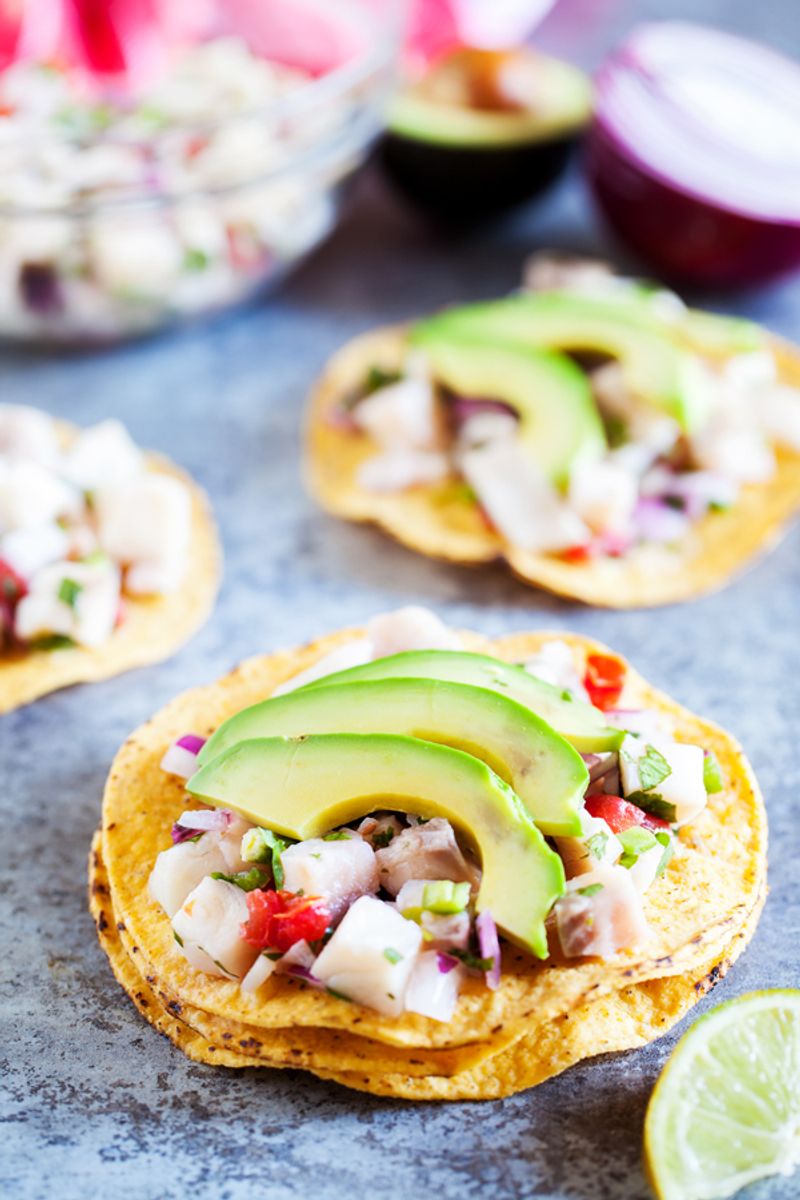 Tostadas De Ceviche