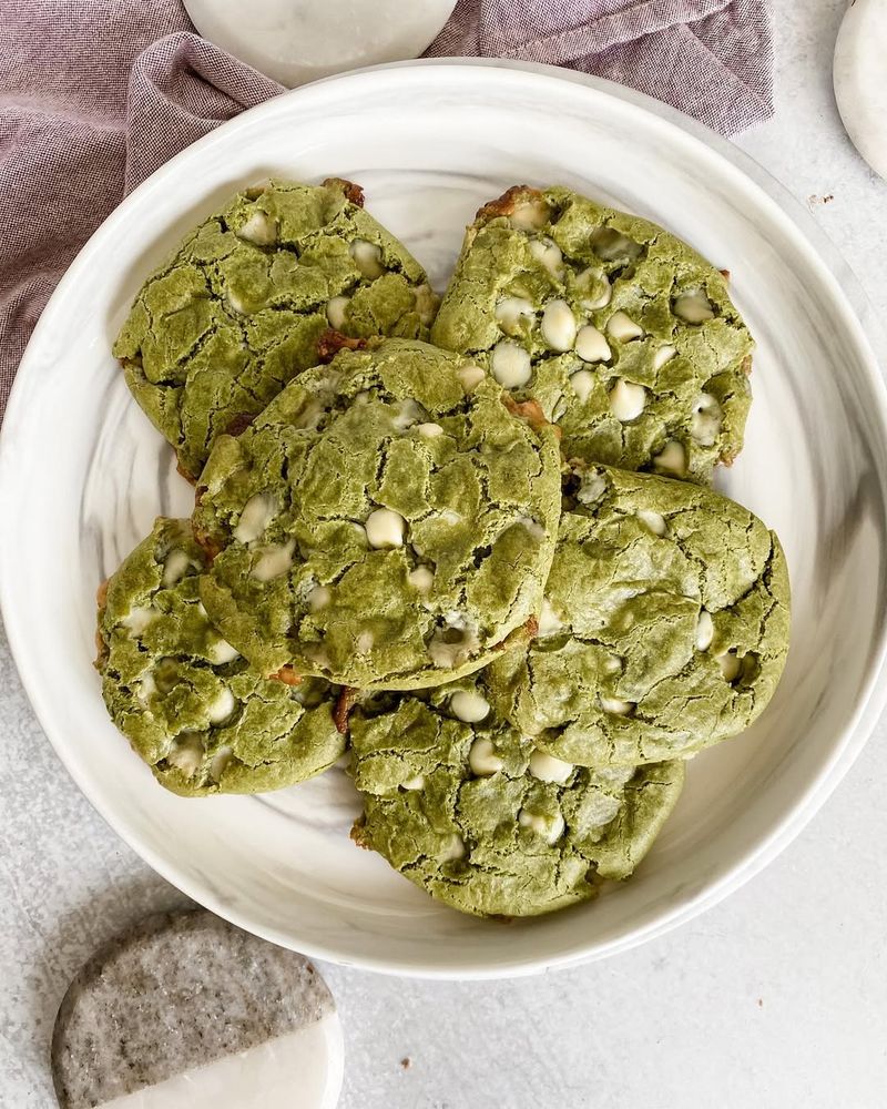 Matcha White Chocolate Cookies