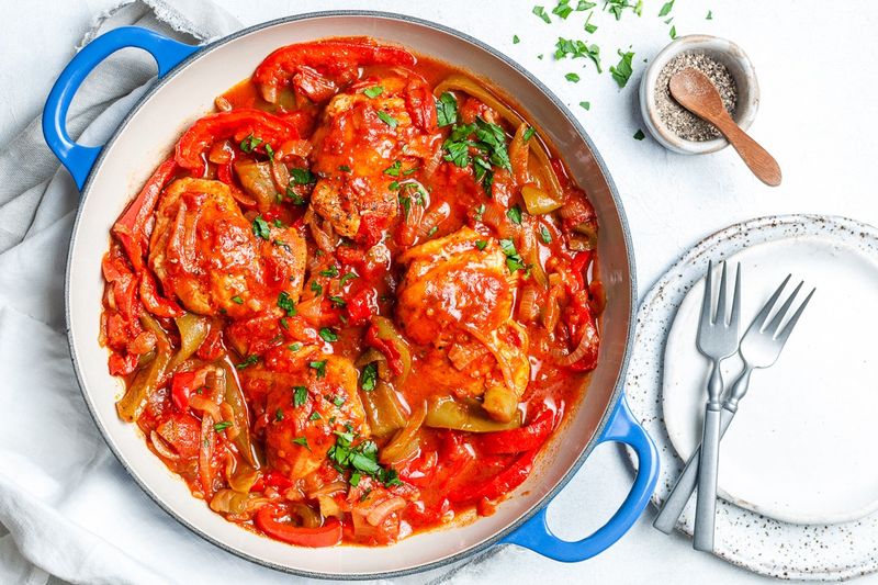 Poulet Basquaise (Basque-Style Chicken)