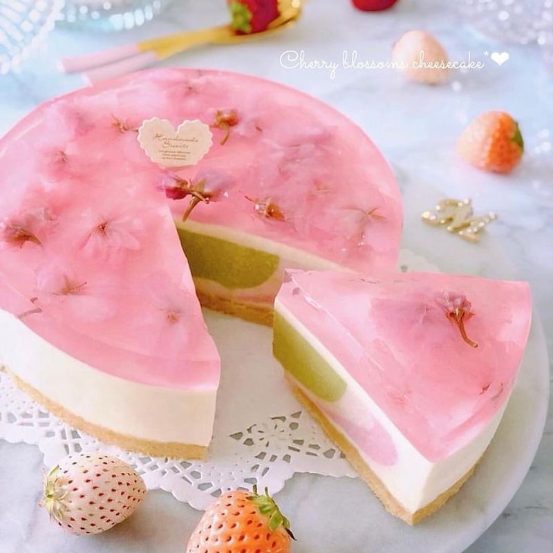 Cherry Blossom Cheesecake