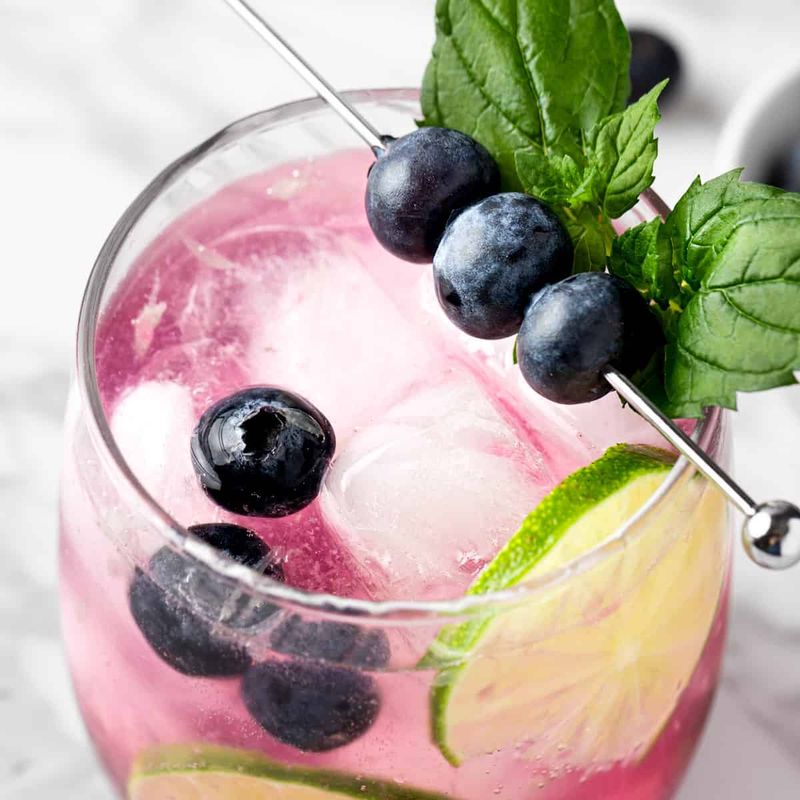 Blueberry Mojito Mocktail
