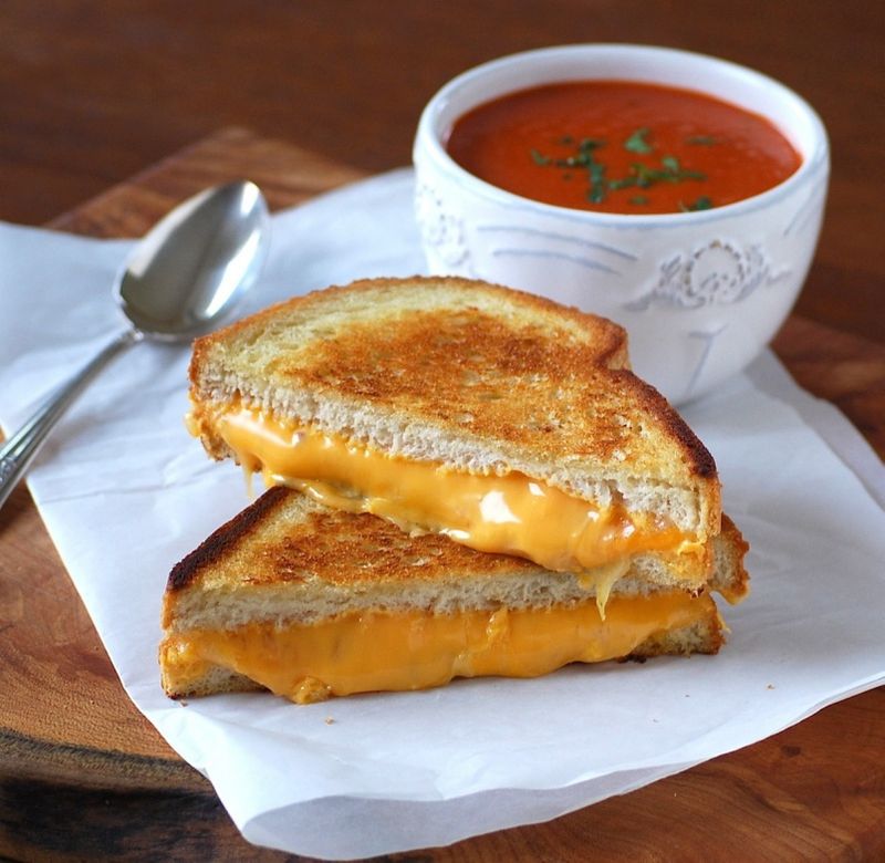 Grilled Cheese And Tomato Soup Combo
