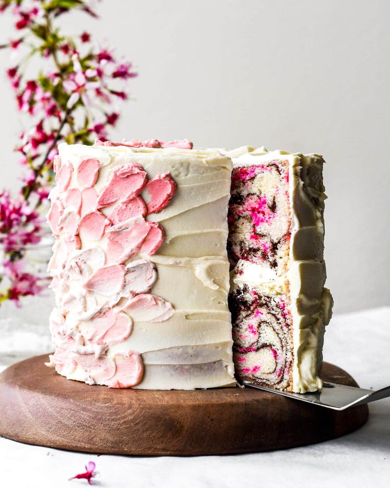 Cherry Blossom Almond Cake