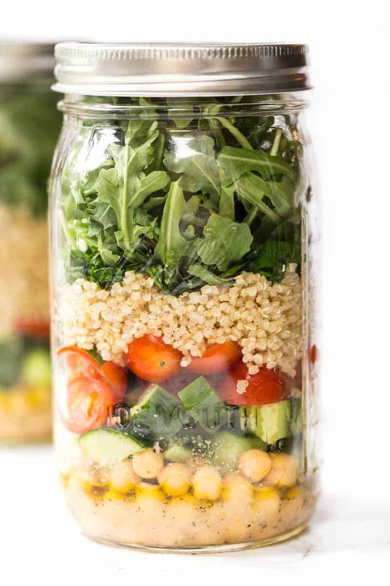 Mason Jar Chicken & Quinoa Salads