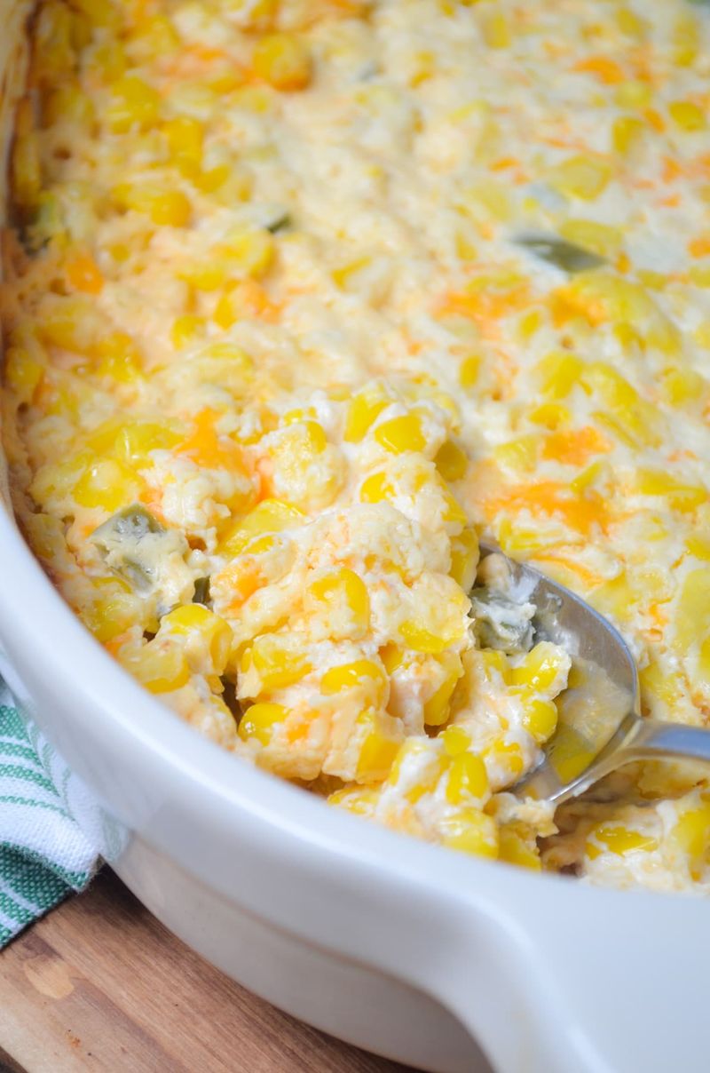 Potato And Corn Casserole With Cheddar