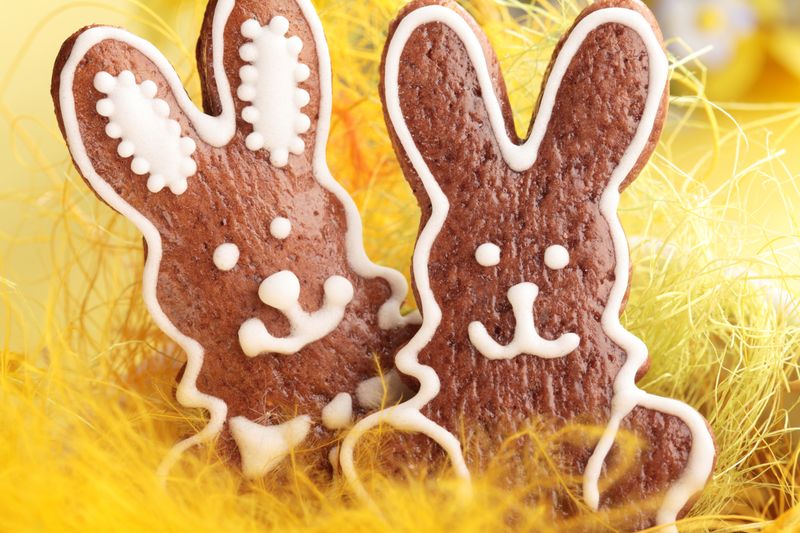Rustic Gingerbread Rabbits