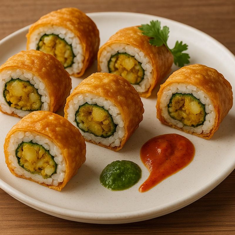 Indian Sushi Rolls