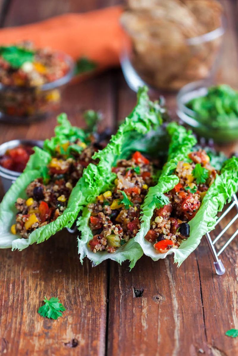Tempeh Taco Lettuce Wraps