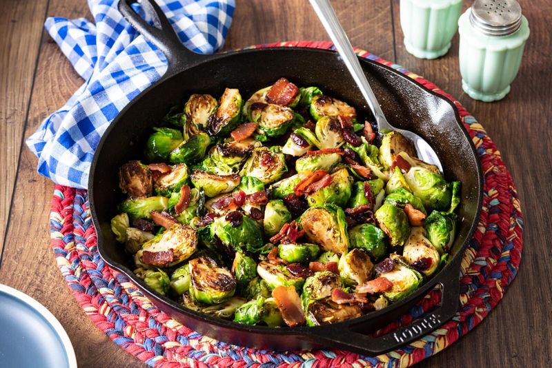 Roasted Brussels Sprouts with Maple Glaze
