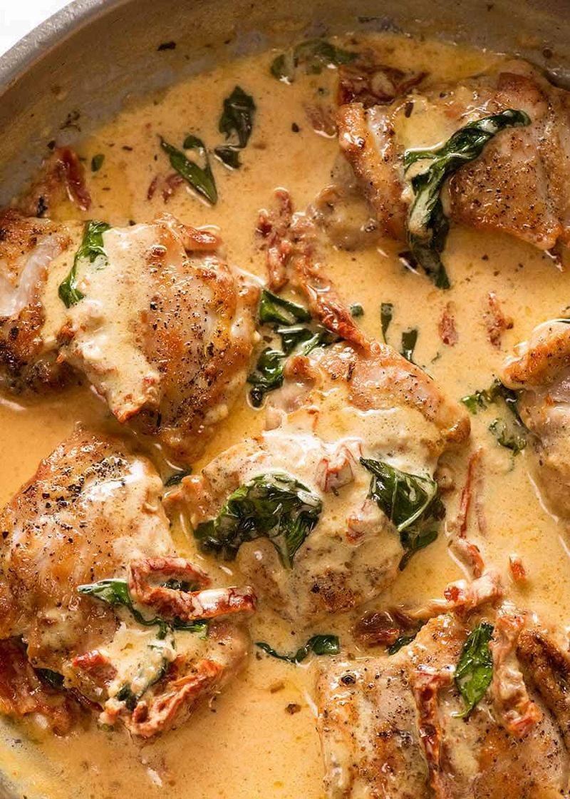 Pesto Chicken With Sun-Dried Tomatoes
