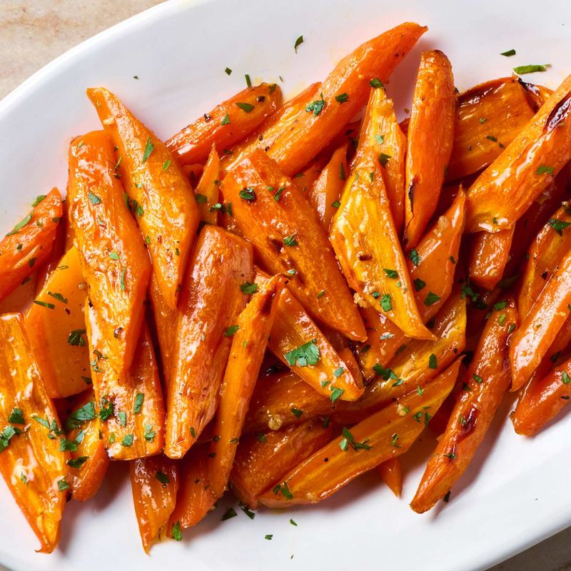 Herb Butter Roasted Carrots