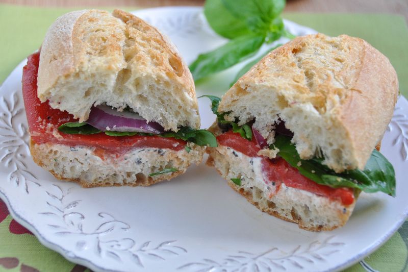 Roasted Red Pepper And Goat Cheese