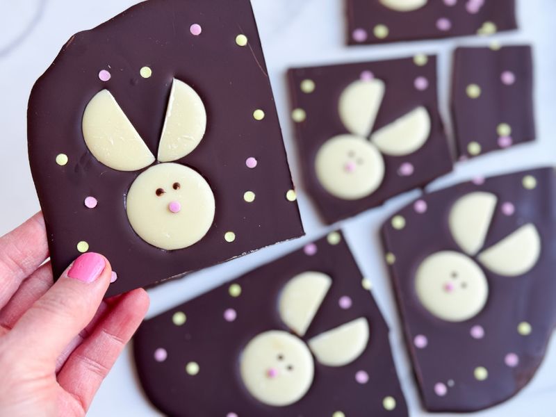 Mint Chocolate Bunny Bark