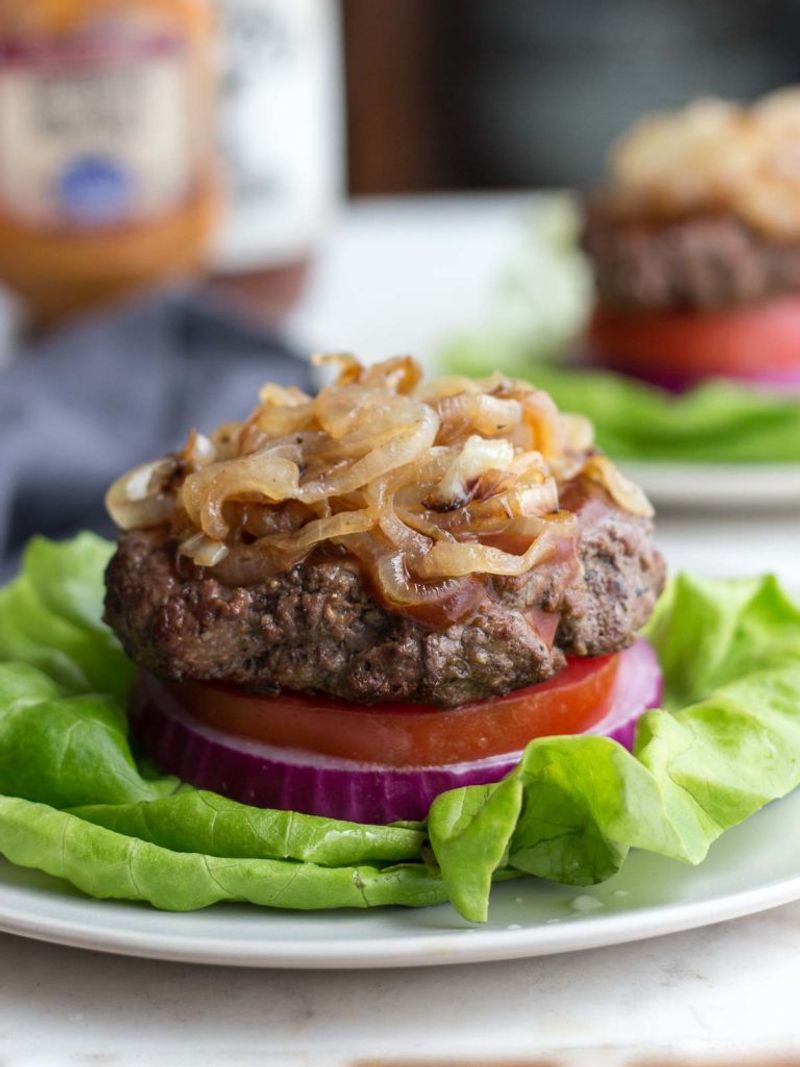 Bunless Bacon Cheeseburgers