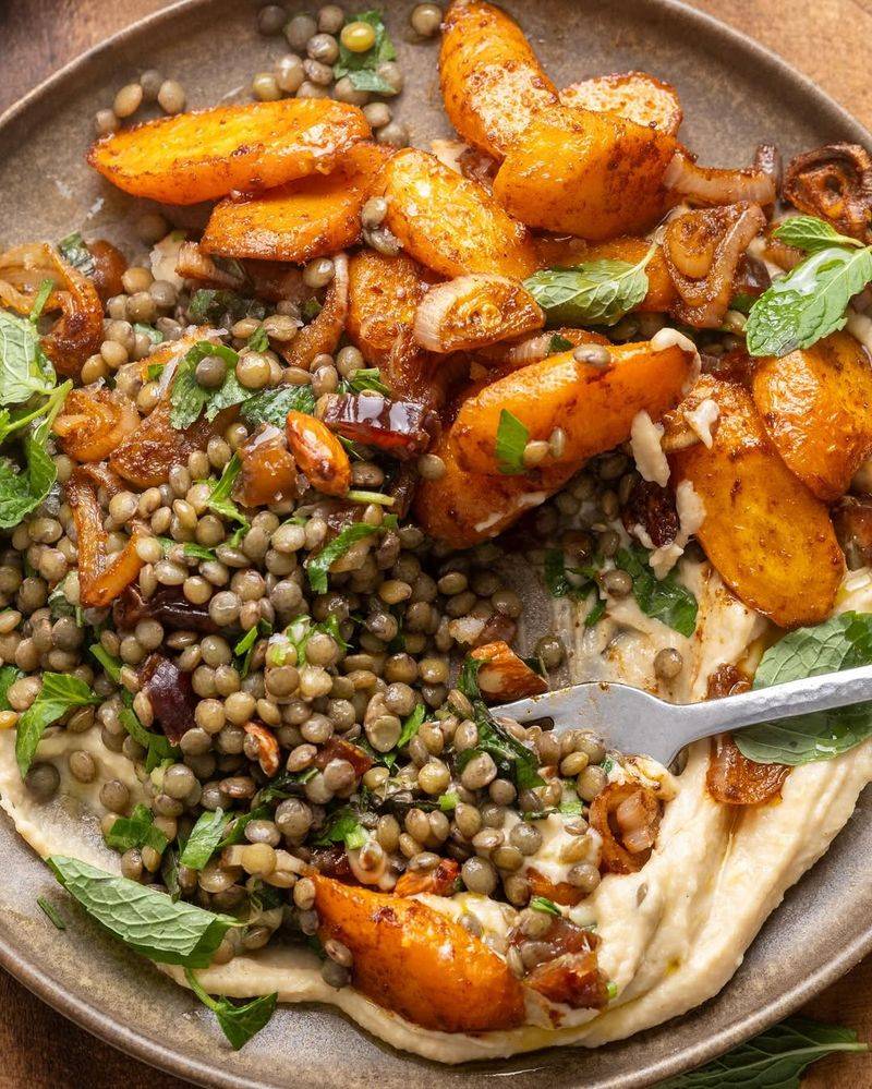 Warm Lentil And Carrot Salad