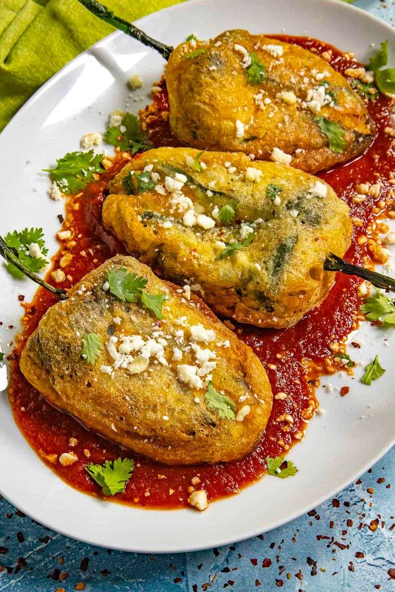Jalapeño-Stuffed Chiles Rellenos