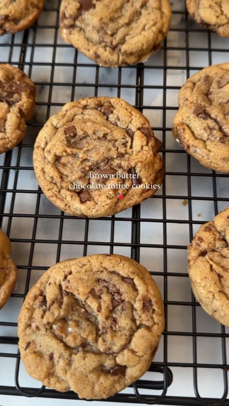 Brown Butter Toffee Cookies