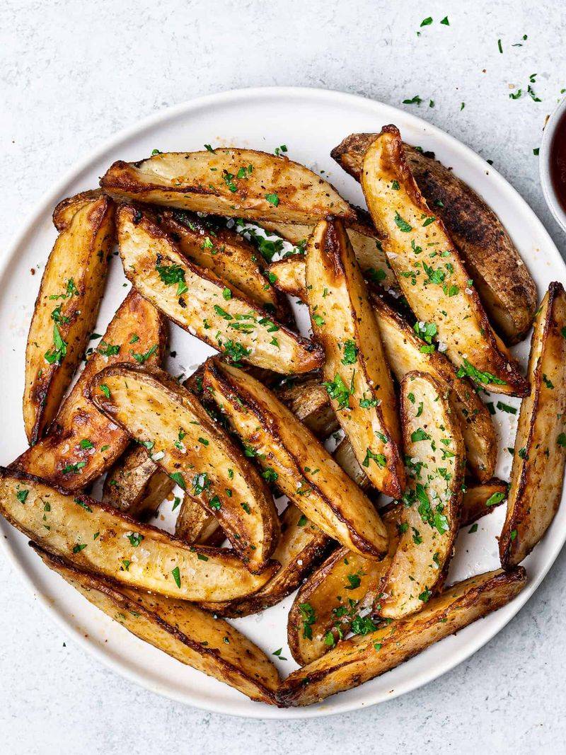 Crispy Parmesan Potato Wedges