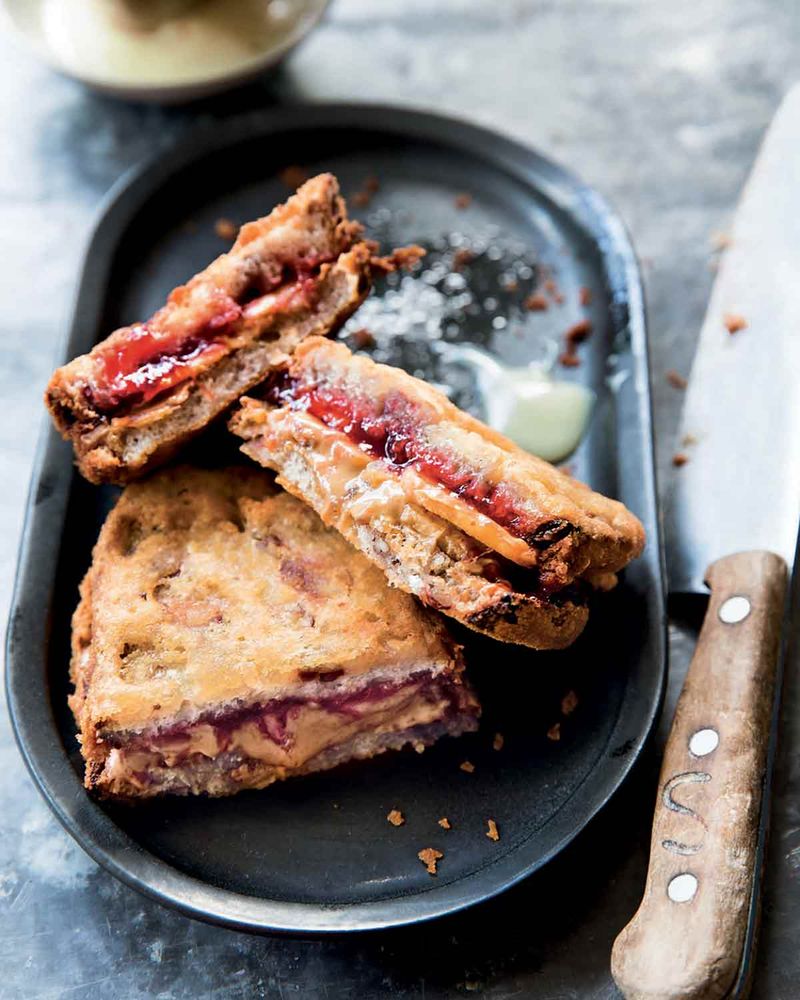 Fried PB&J Sandwich