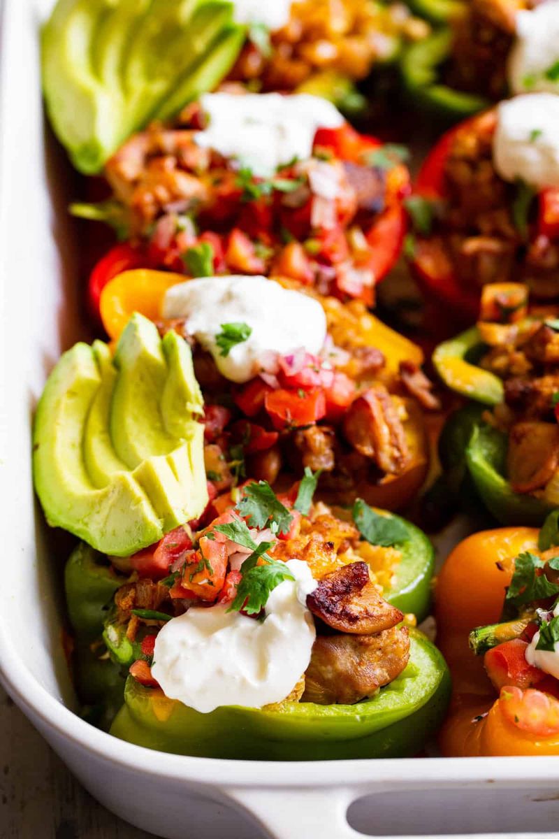 Chicken Fajita Stuffed Peppers