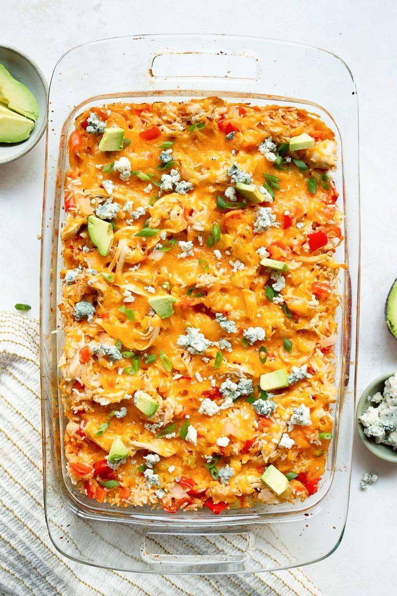 Buffalo Chicken Casserole