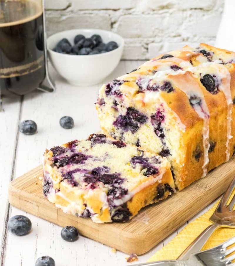 Blueberry Lemon Drizzle Loaf
