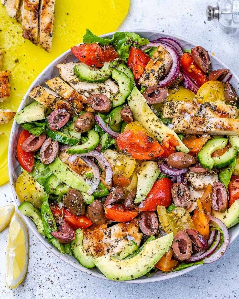 Mediterranean Grilled Chicken Salad