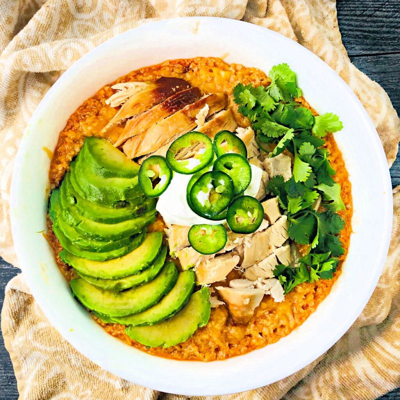 Green Chili Chicken Enchilada Bowl