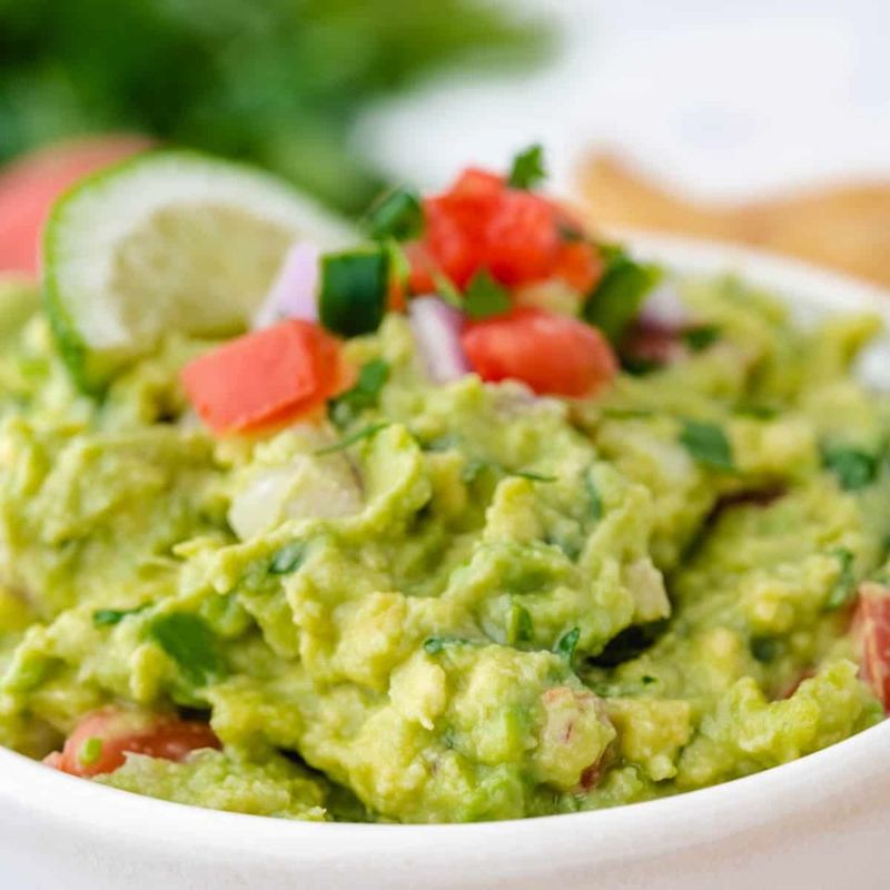 Fresh Guacamole With Lime