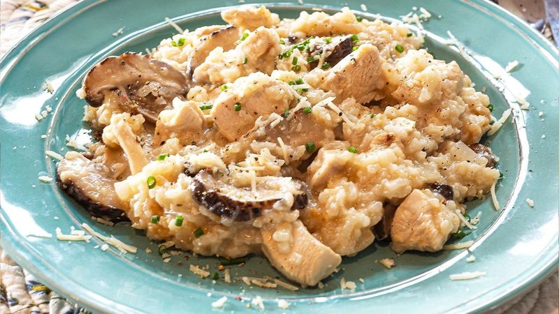 Savory Chicken and Mushroom Risotto
