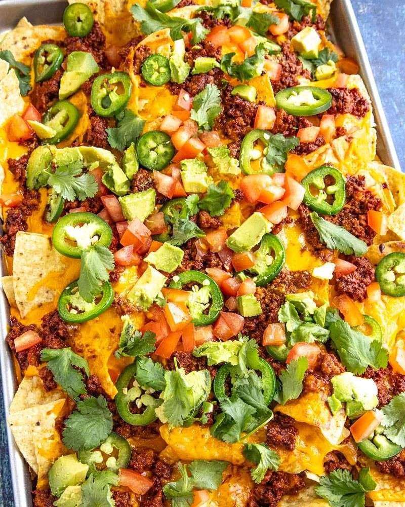 Loaded Nachos With All The Fixings