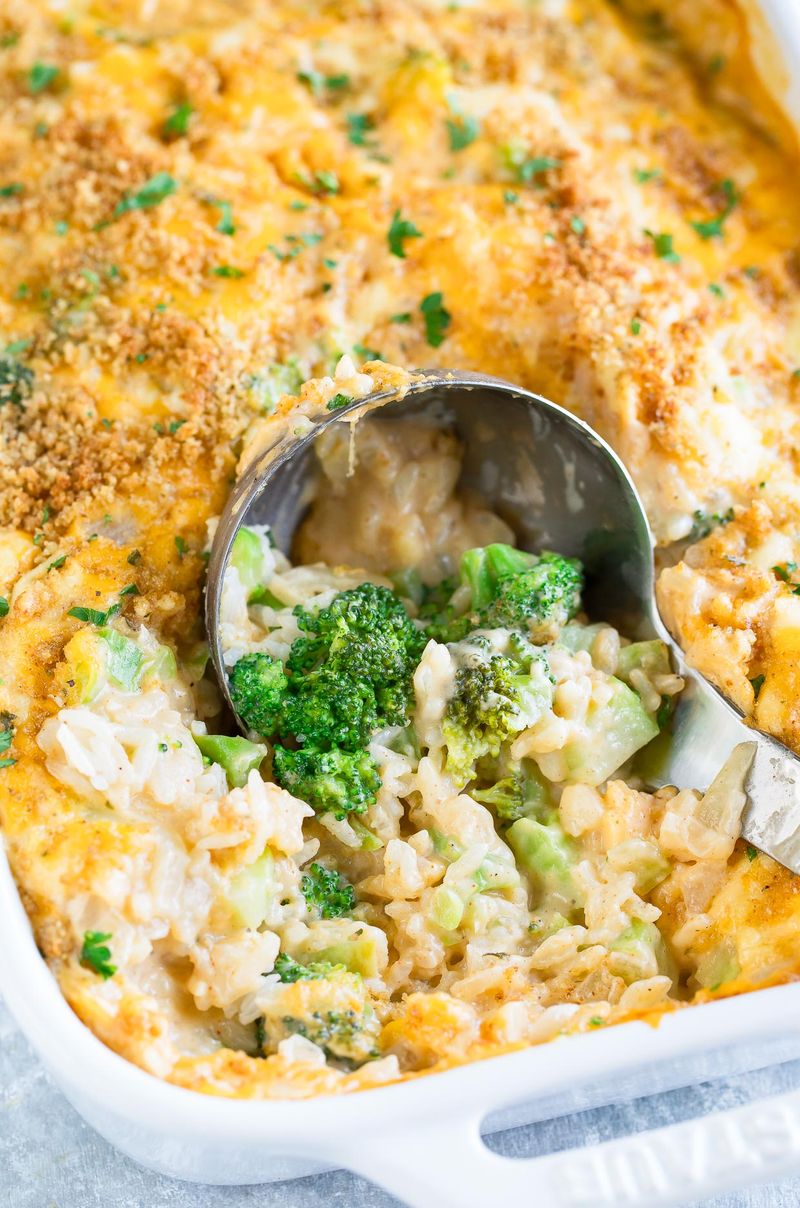 Cheesy Broccoli And Rice Hot Dish