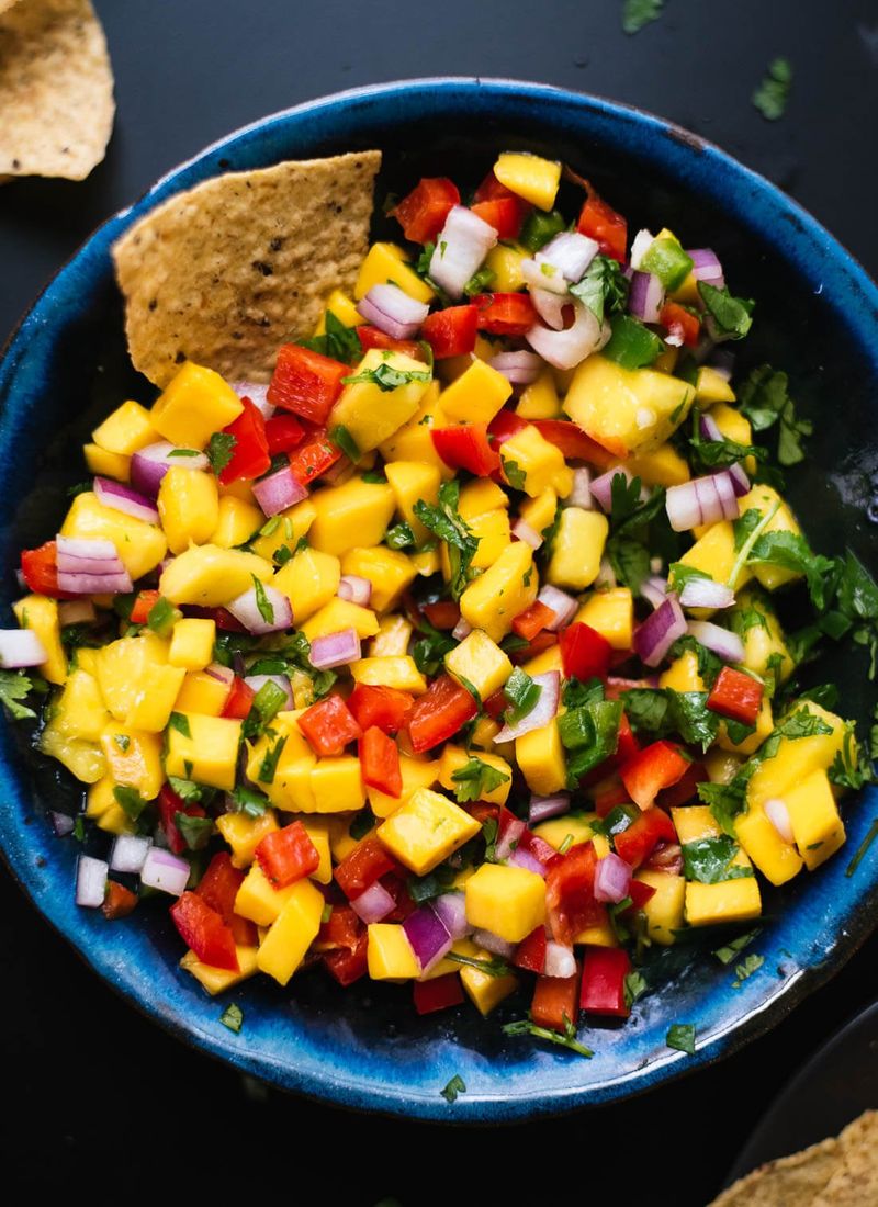 Fresh Mango Tomatillo Salsa