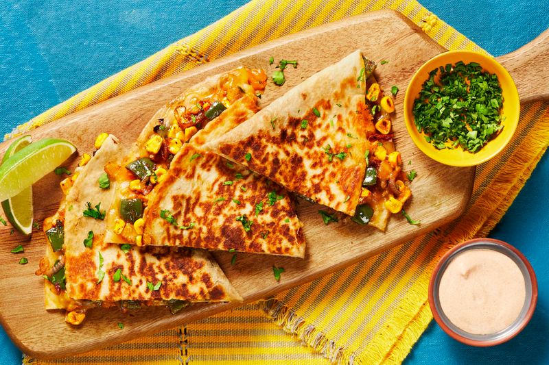 Sweet Corn And Jalapeño Quesadillas