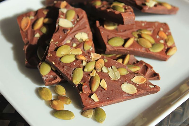 Spicy Chocolate Bark With Pepitas