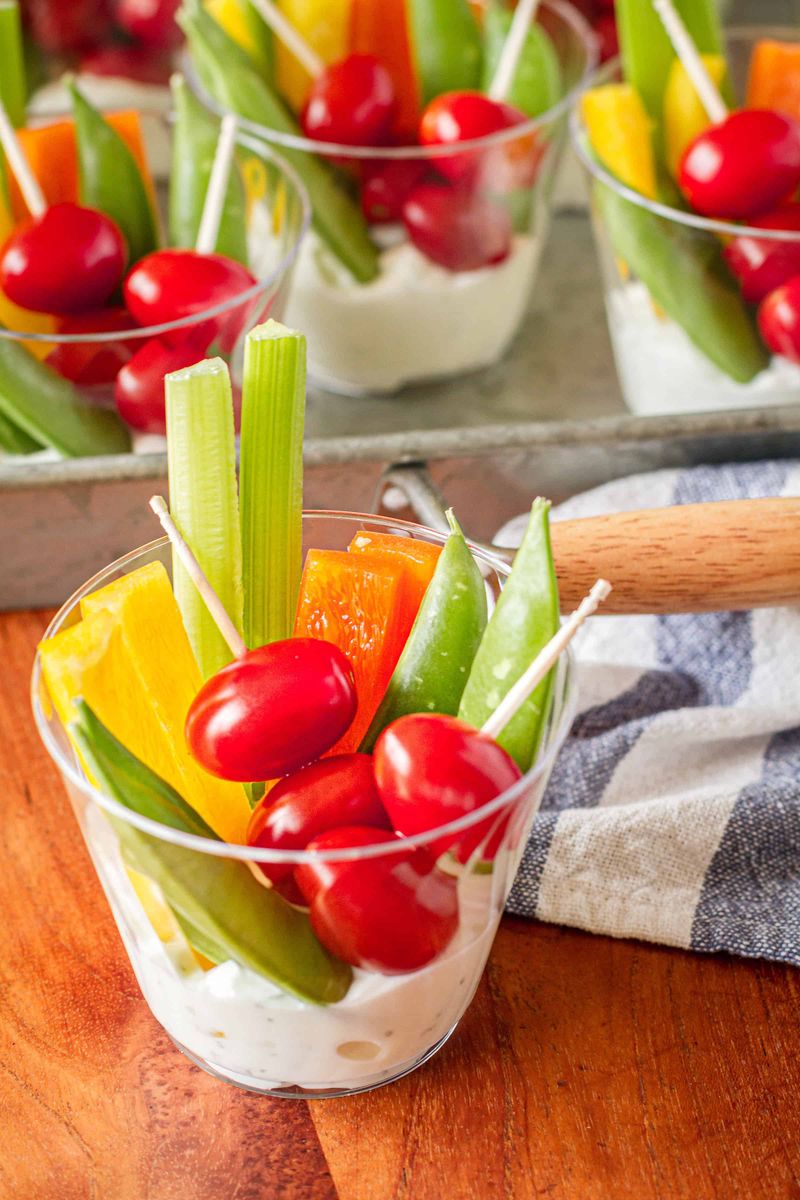 Veggie Cups With Ranch