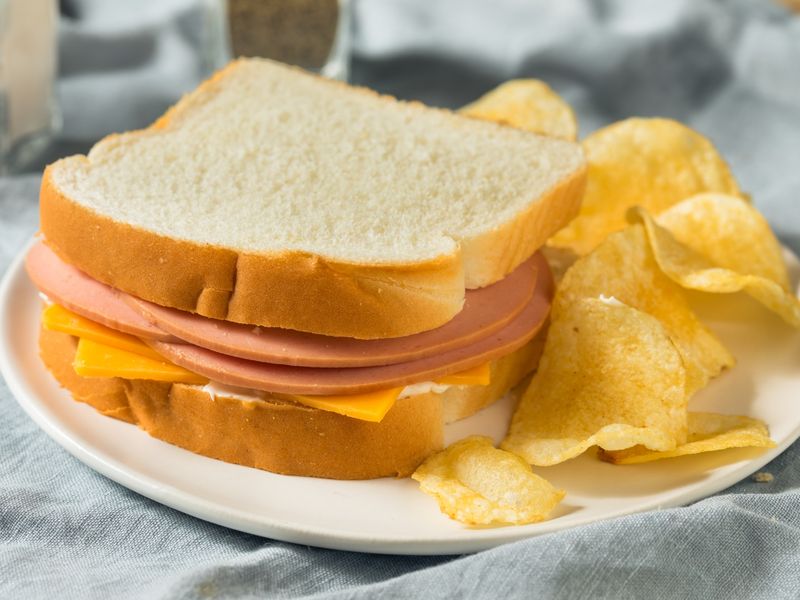 Bologna And Cheese Sandwiches